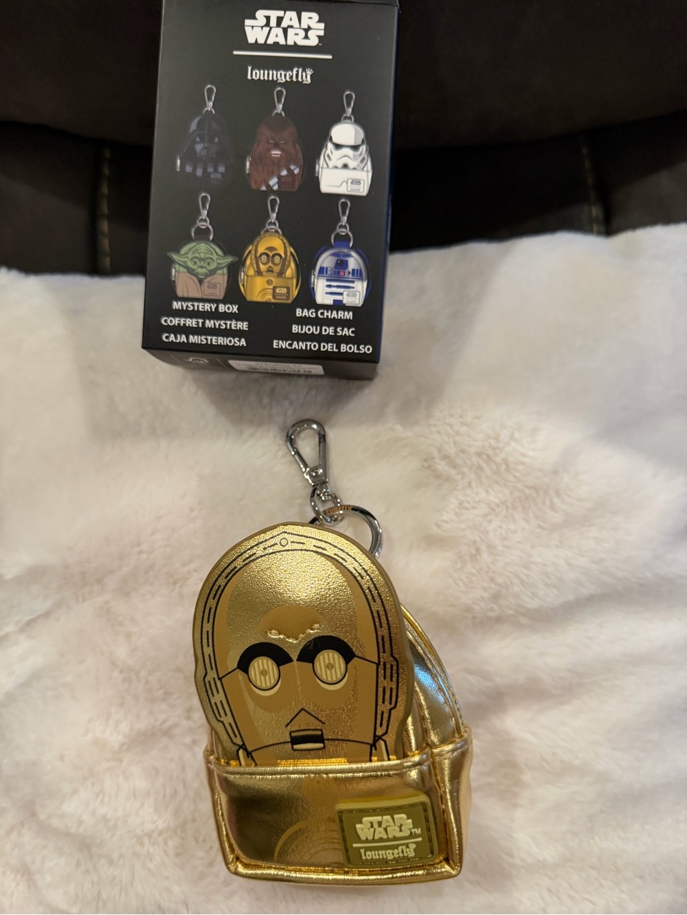 Loungefly Star Wars C-3PO Metallic Gold Bag Charm